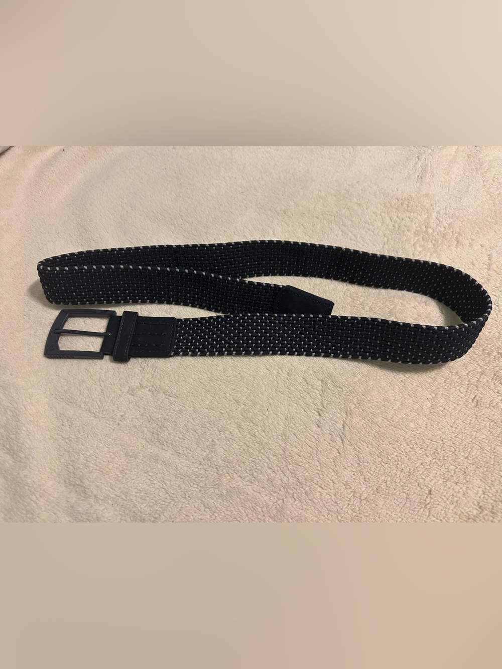 Cuater By Travis Matthew Cheers 2:0 Navy Blue White Woven Golf Belt Sz XL 38-40